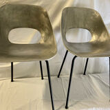 Vintage tulip chairs by Pierre Guariche