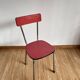 Red formica chair