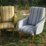 Pair of vintage armchairs, Italian design