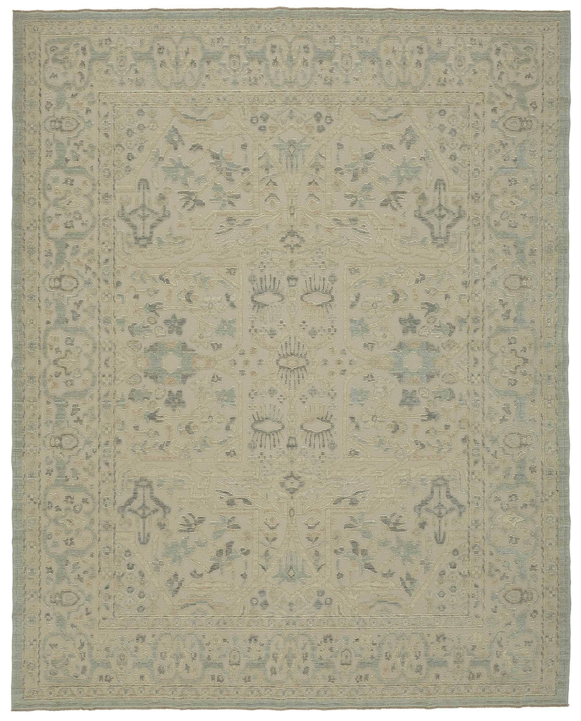 Turkish Handcrafted Loom Oushak Rug 277 cm x 345 cm