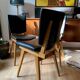 Set of 4 vintage Scandinavian compass chairs from the 70s/80s.