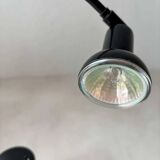 Minimalist Memphis design arc table lamp from the 80s.