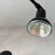 Minimalist Memphis design arc table lamp from the 80s.