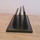 ILG leather letter holder - vintage