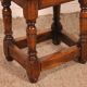 oak stool - 19th century