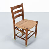 Viggo Hardie-Fischer, set of 6 Danish church chairs in oak for Sorø Møbelfabrik. 1950s