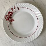 Hollow dish Saint-Amand small pink flowers 30s