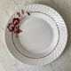 Plat creux Saint-Amand petites fleurs roses années 30