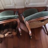 Pair of convertible chairs