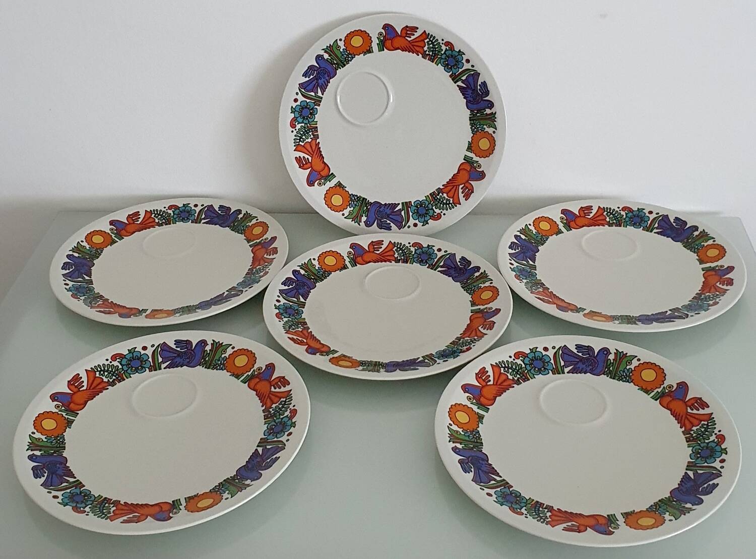 Set of 6 Villeroy & Boch gourmet plates - Acapulco model