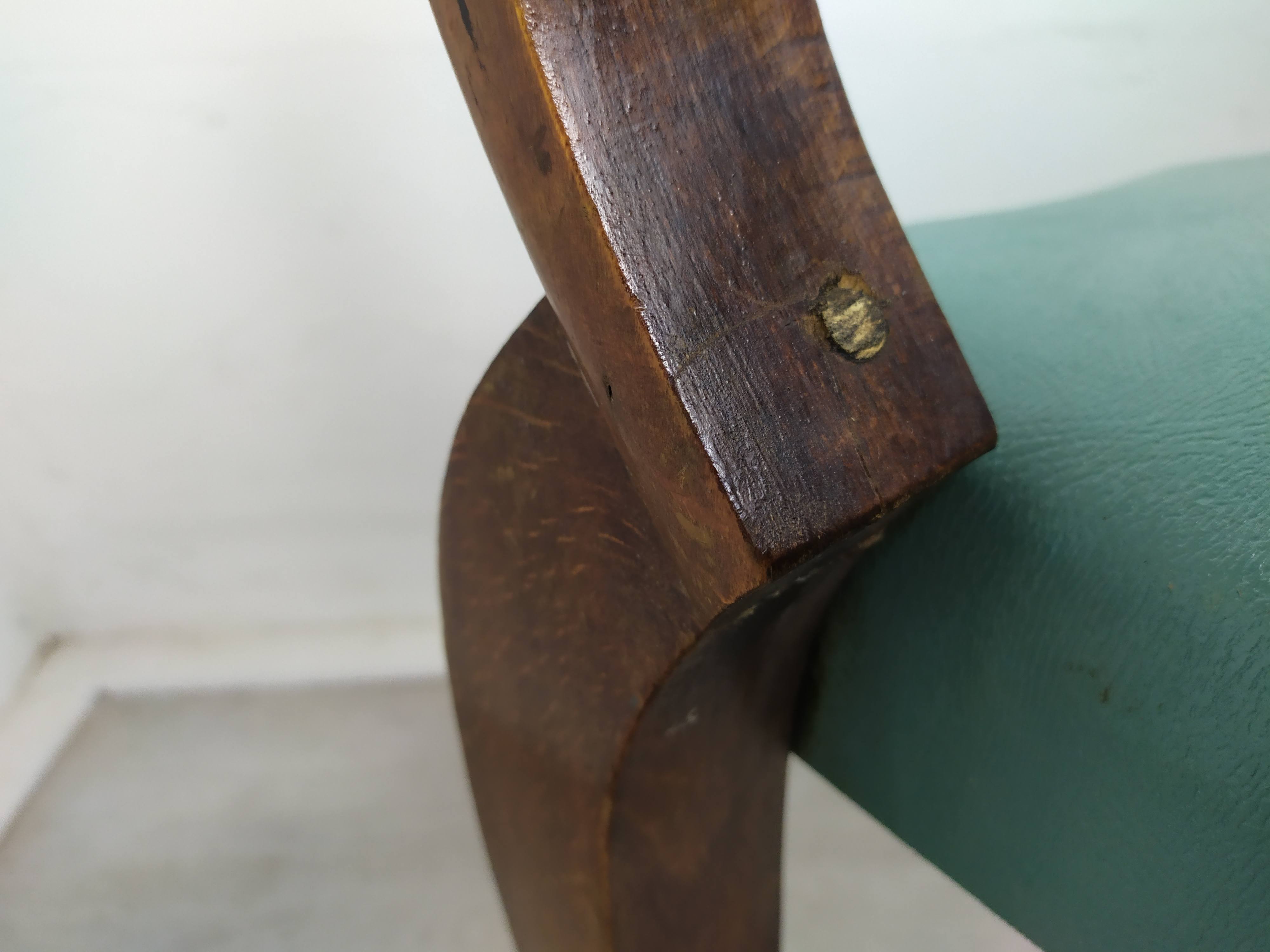 5 art deco bridge armchairs