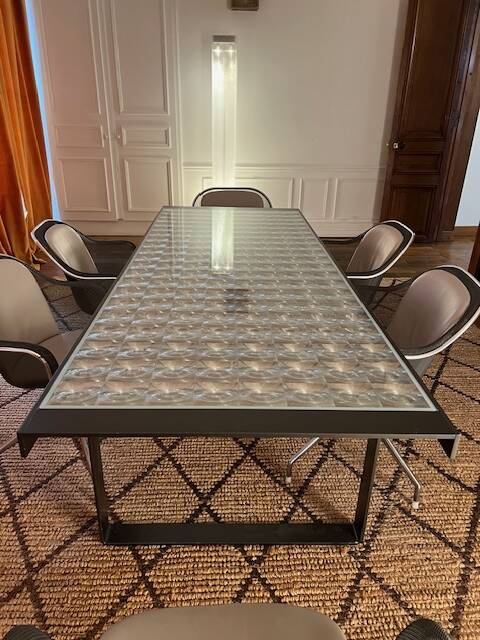 B&B Italia Lens Table designed by Patricia Urquiola