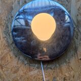 1980 chrome metal wall light