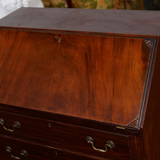 Antique Edwardian carved mahogany desk