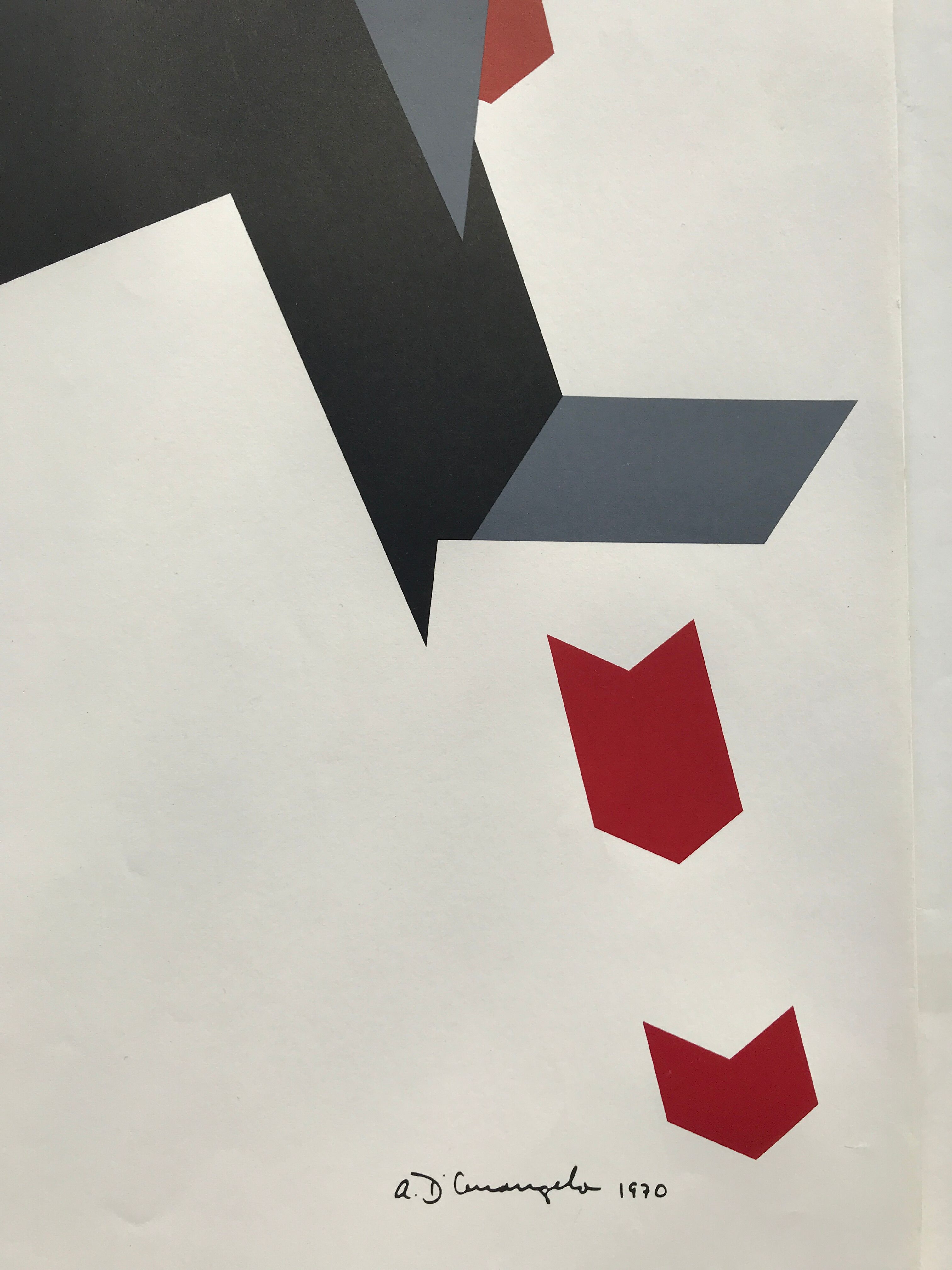Affiche originale d'arcangelo allan (1930-1998) olympische spiele münchen, 1972