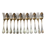 12 couverts anciens Ercuis métal argenté