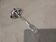 Fat ladle, thin, silver-plated metal, goldsmith Christofle Vendome, 18.3 cm