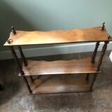 Turned wooden shelf at the end of the 19th century