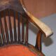 Chaise de capitaine anglaise antique édouardienne en chêne Ralph Johnson