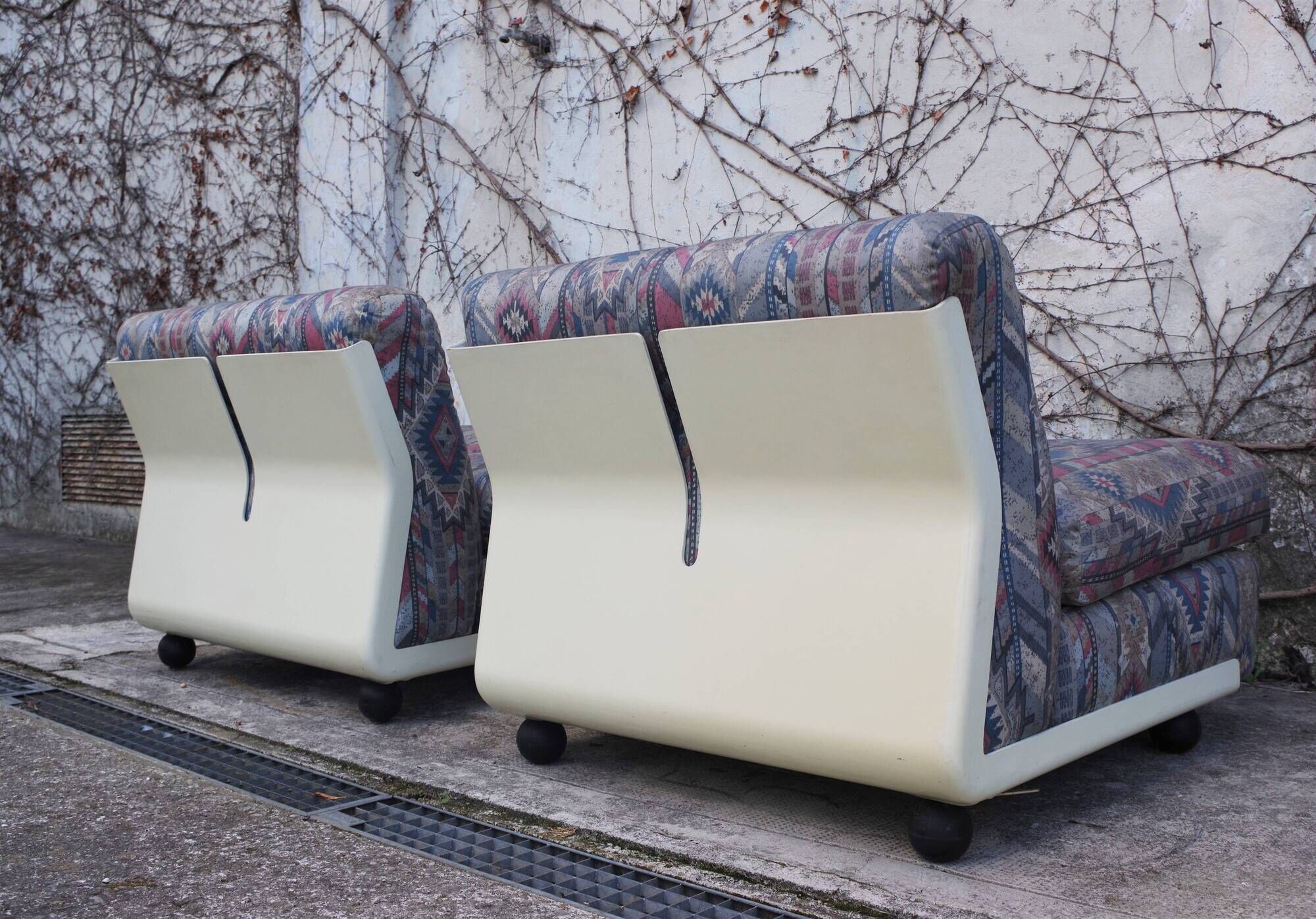 Amanta armchairs by Mario Bellini for B & B Italia / C & B Italia, 1970s, Set of 2