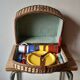 Vintage picnic basket - complete for 4 people