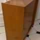 Vintage shoe cabinet with compass legs