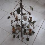 Chandelier with porcelain flower