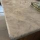 Antique sideboard chest of drawers in oak wood and marble top