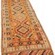 Turkish Handwoven Vintage Herki Kilim 97 cm x 307 cm