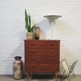 Vintage white and gold table lamp Belid