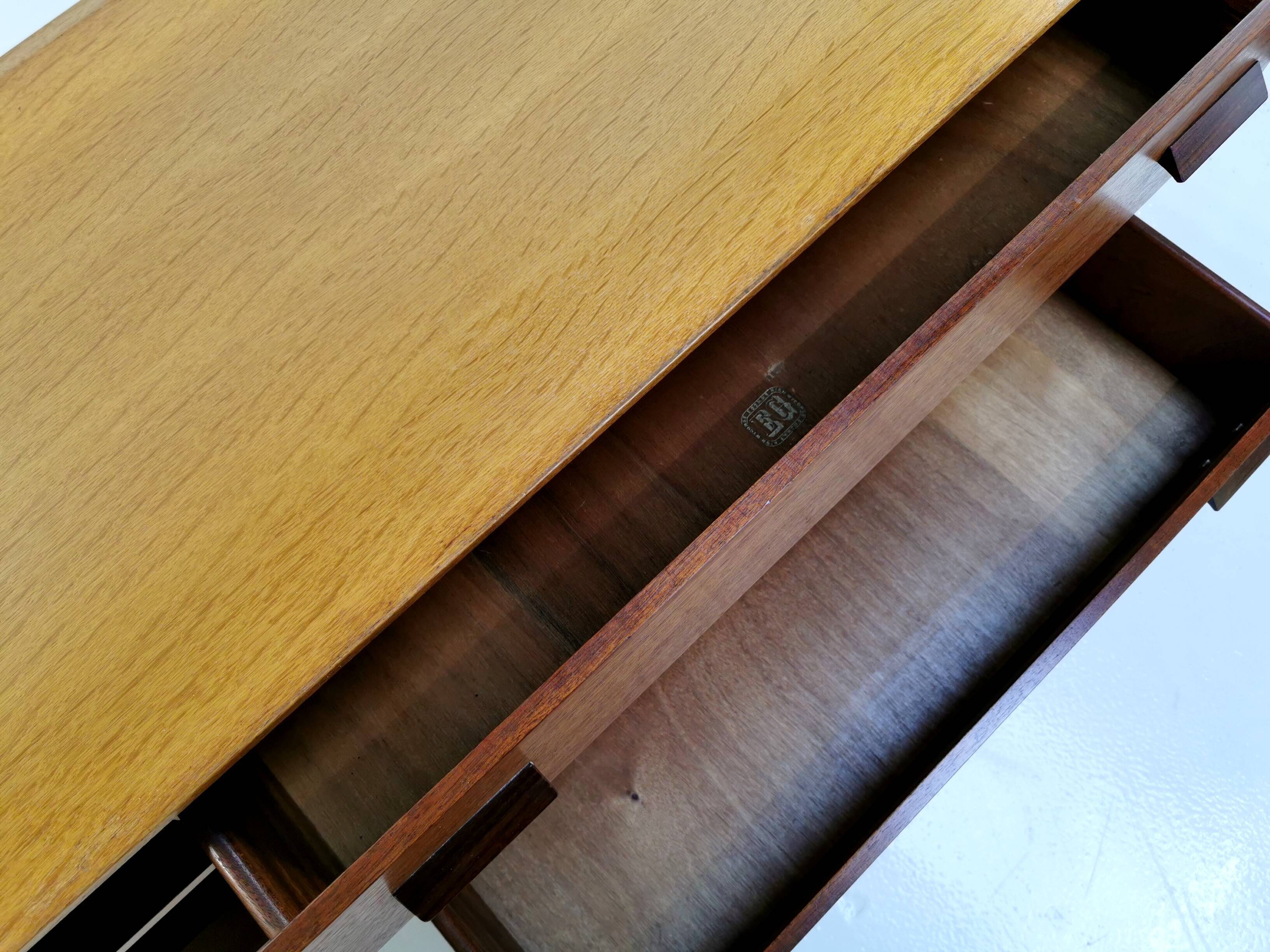 E Gomme teak and oak sideboard for G Plan, 1950s