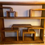 Teak wood shelf cabinet