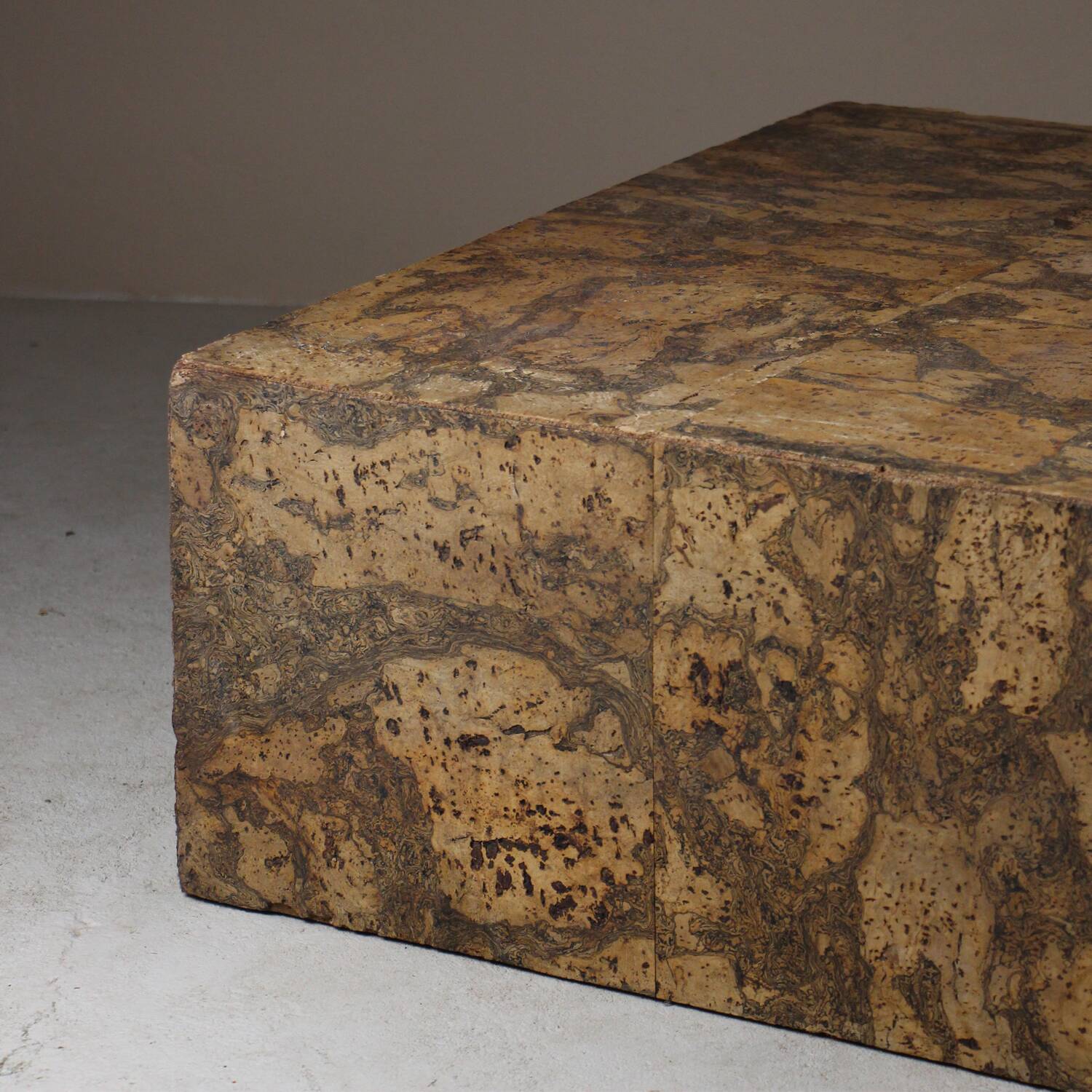 Vintage cork coffee table