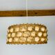 Suspension rotin et feuilles de palme style jungle chic