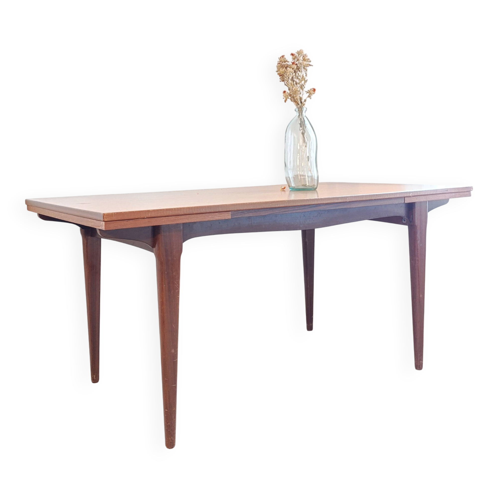 Danish vintage teak dining table from the 1960s.