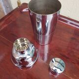 Old silver metal shaker