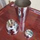 Old silver metal shaker