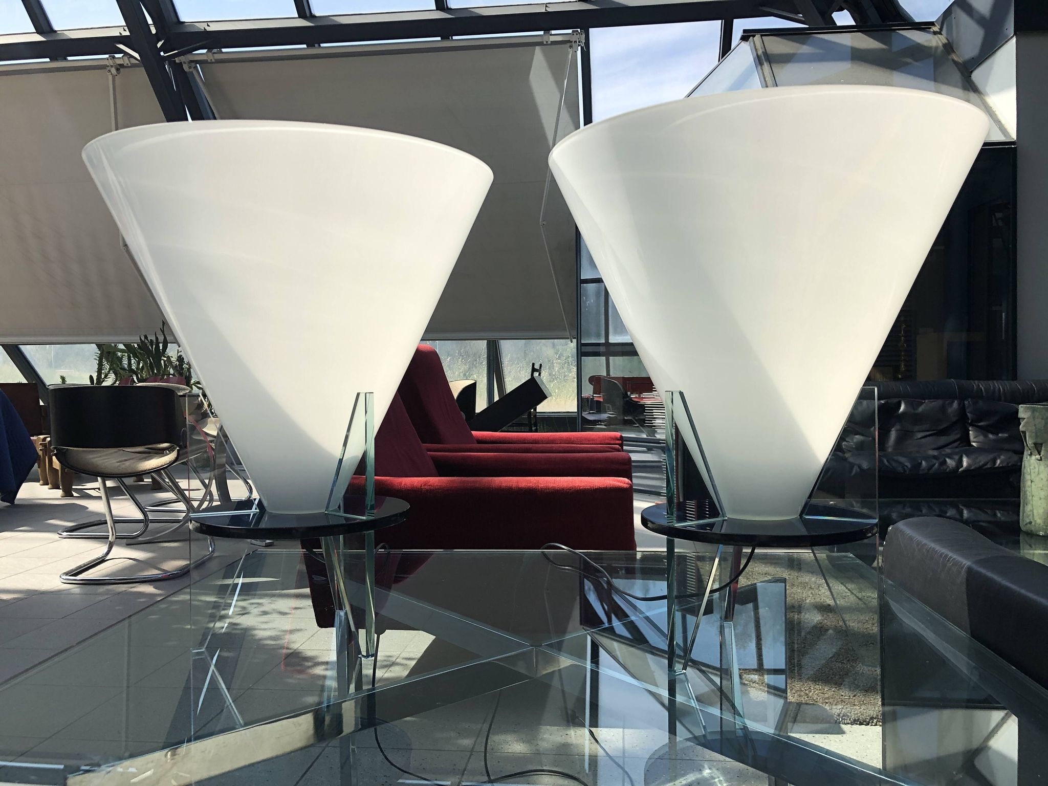 Pair of Otéro model lamps by Rodolfo Dordoni for Fontana Arte, 1986