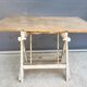 Table with architect's mechanism 1960 in white lacquered wood