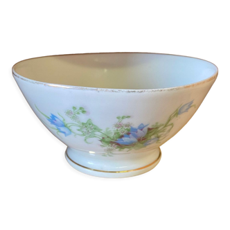Old blue flower bowl
