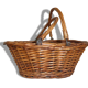 Nice little basket with handles, woven Wicker vintage