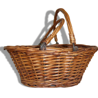Nice little basket with handles, woven Wicker vintage