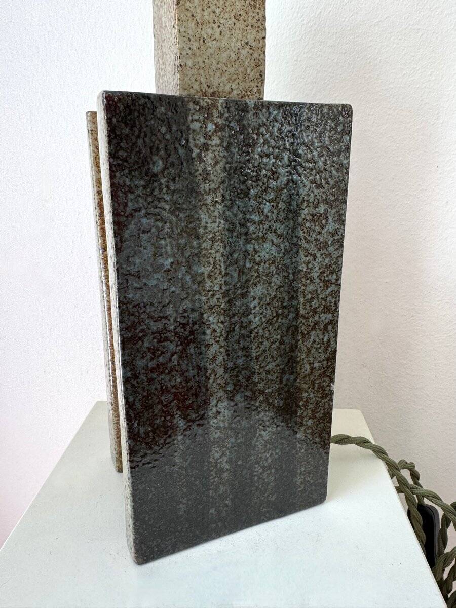 Mid-century modern stoneware Palshus table lamp by Per Linneman Schmidt, Denmark, 1960s