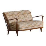 Svante Skogh, freestanding canapé in floral fabric, modern Swedish, 1940s
