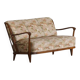 Svante Skogh, freestanding canapé in floral fabric, modern Swedish, 1940s