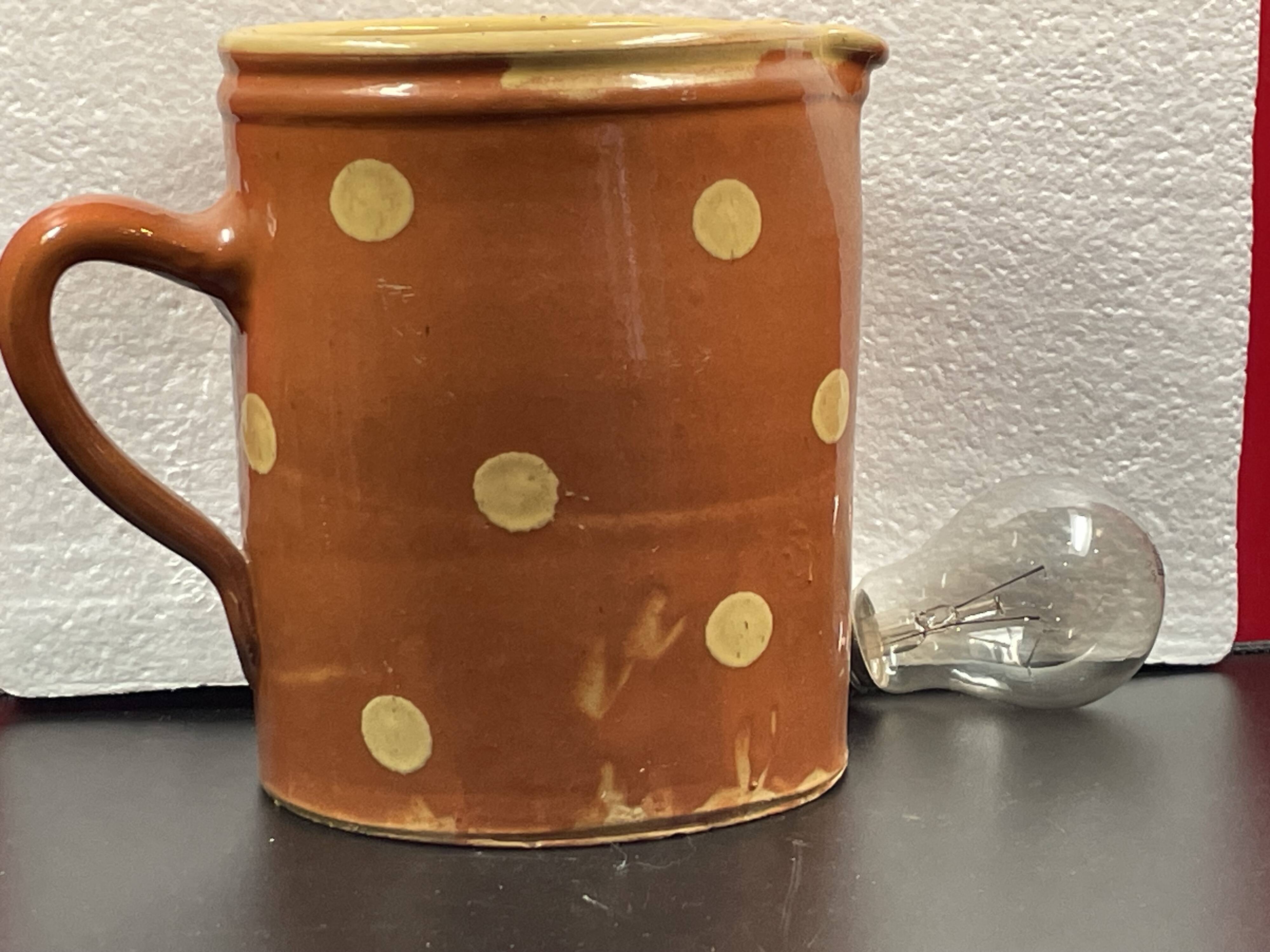 Large Savoie Polka Dot Pitcher, Said Le Savoyard H 18.5 cm