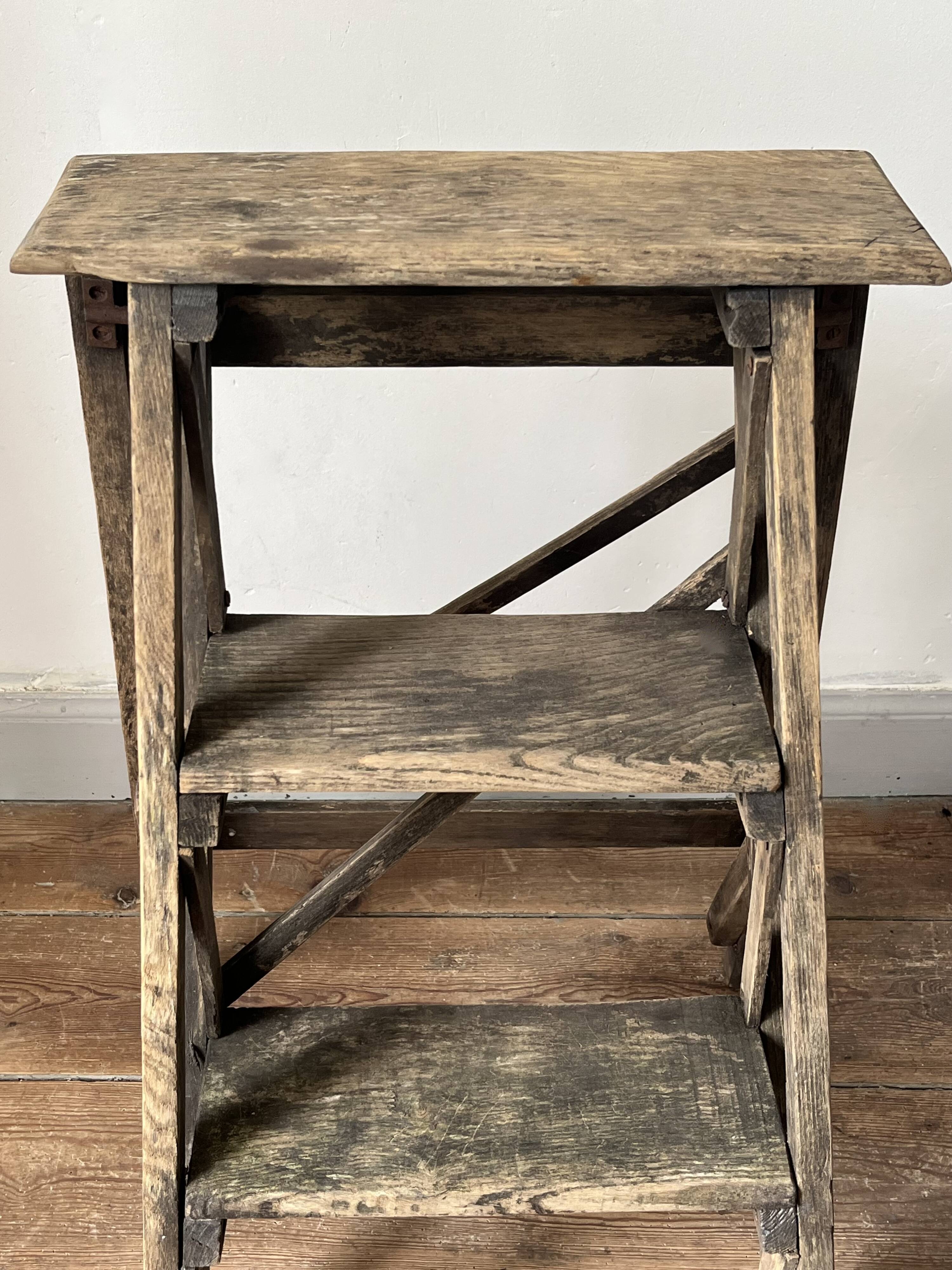 Old step ladder, decoration