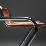 Suite de 5 tabourets de bar Dal Vera 'Les Arcs'  1960