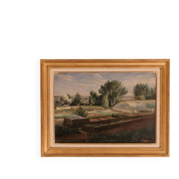 The vegetable garden of the Château d'Aguessau, Marette 1902