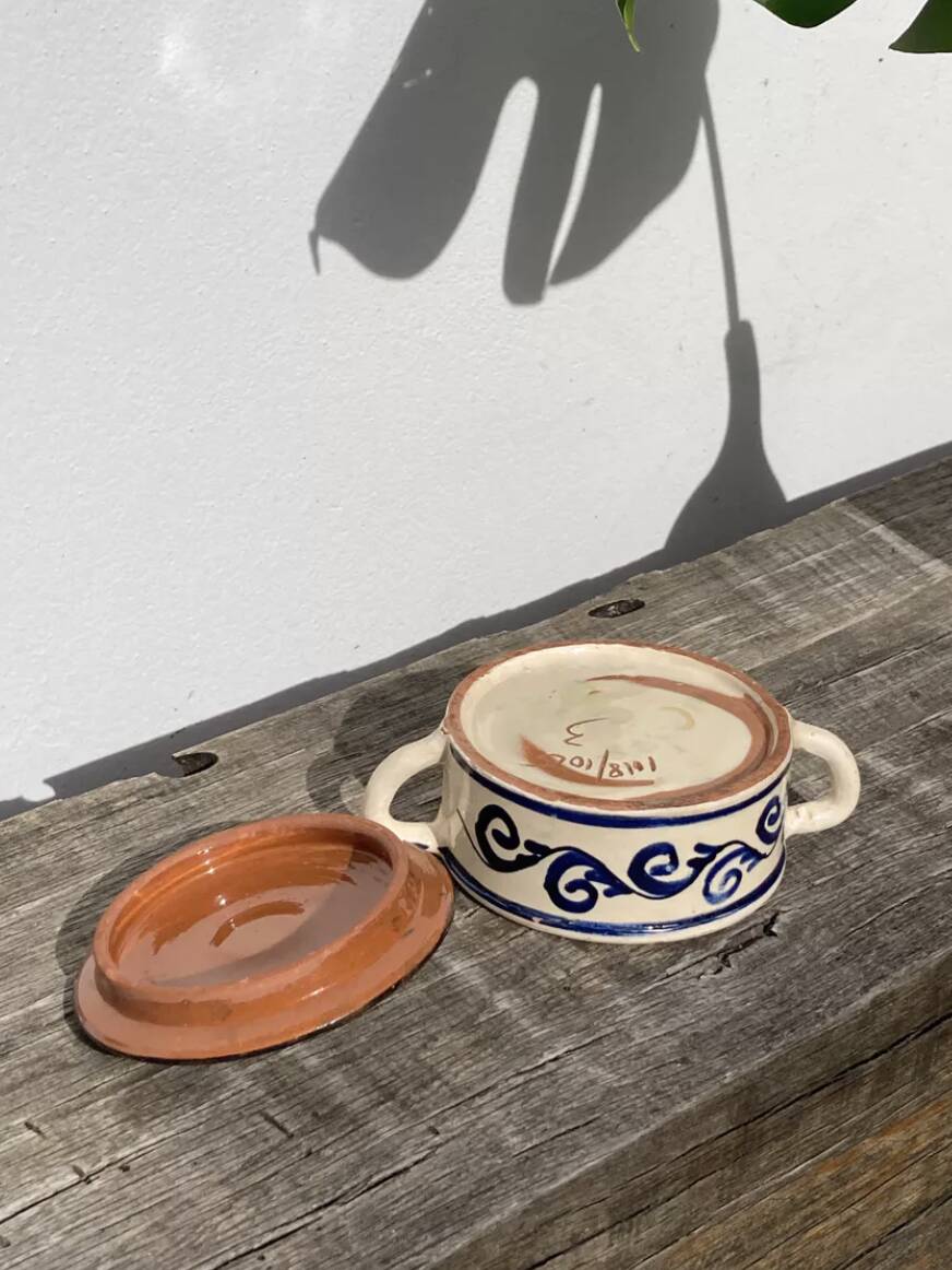 Round ceramic box candy box